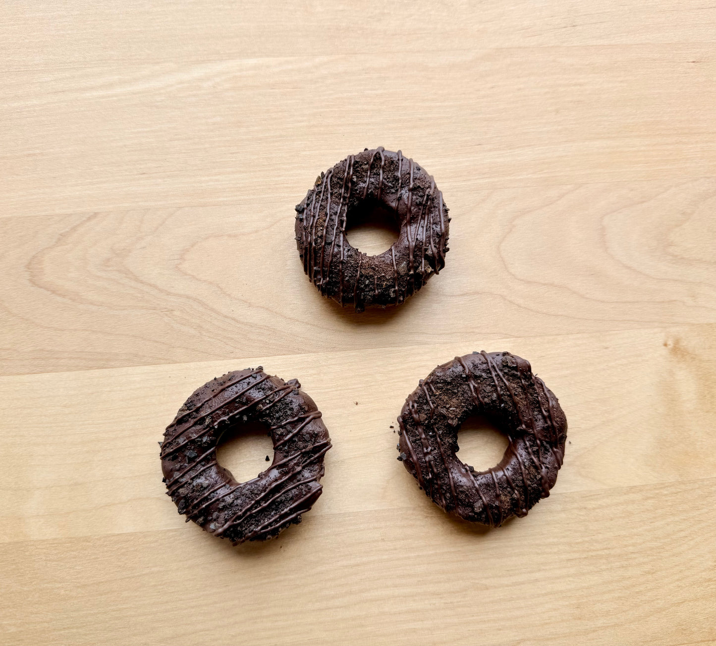 Triple Chocolate Crunch Doughnuts
