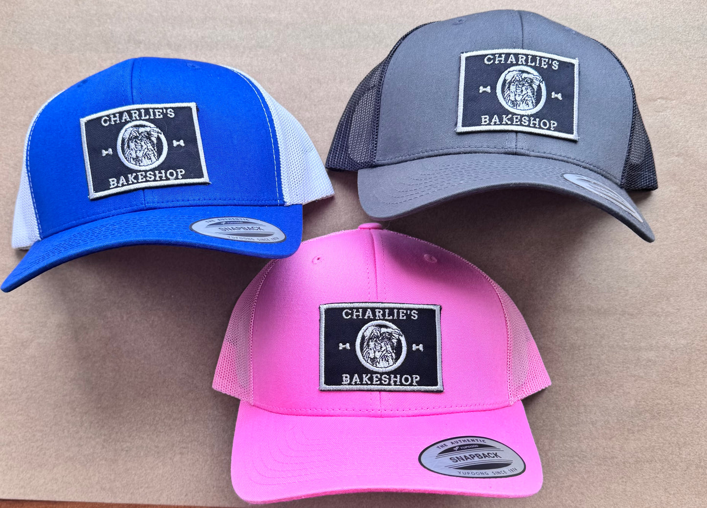 Charlie's Bakeshop Hats