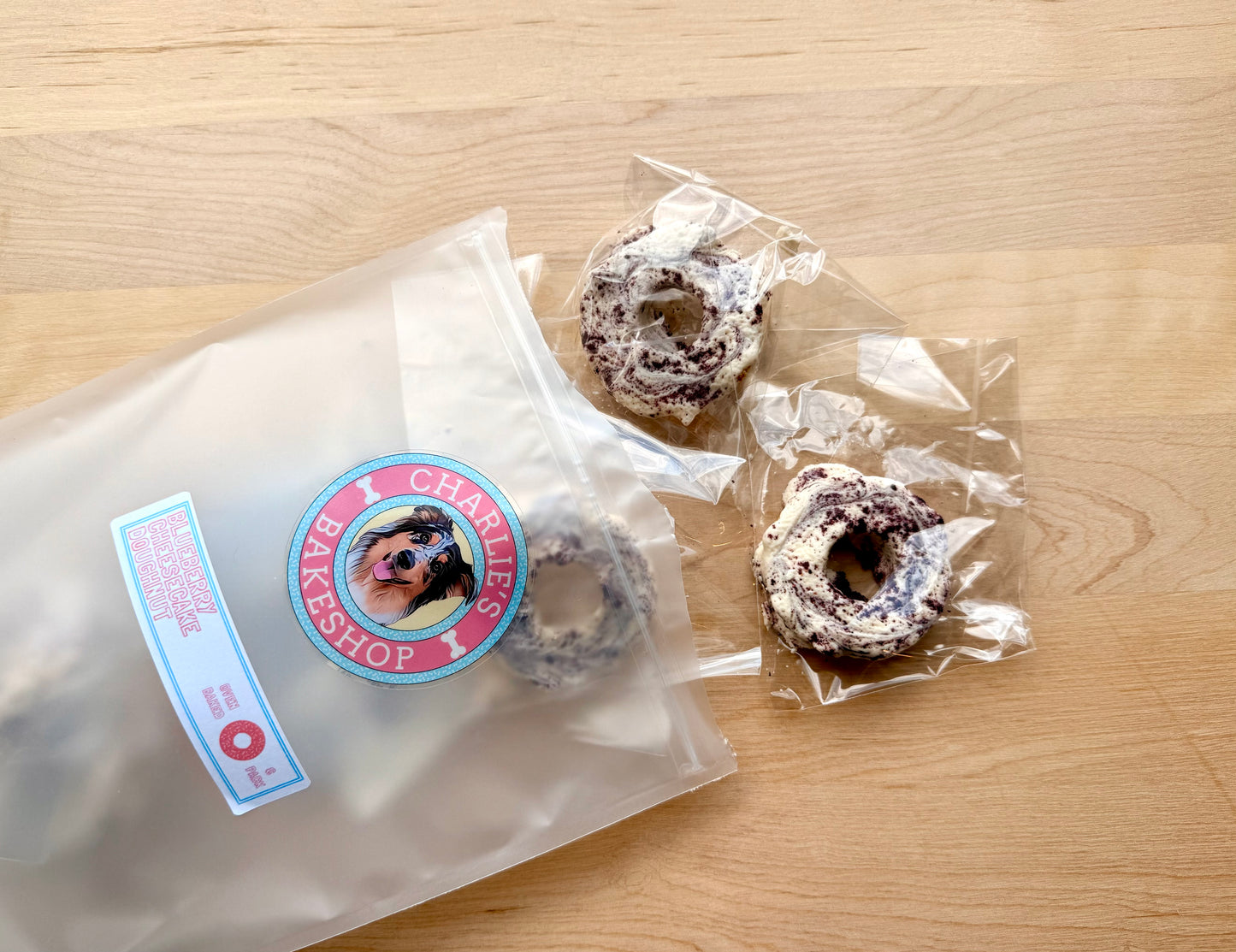Blueberry Cheesecake Doughnuts