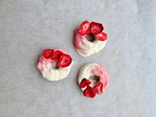 Strawberry Cheesecake Doughnuts