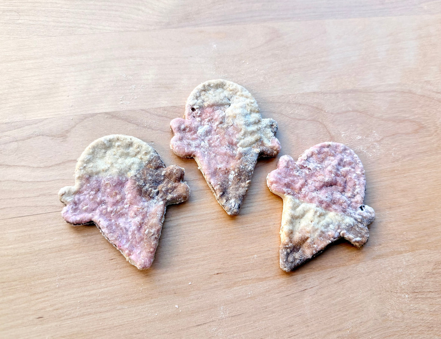 Neapolitan Ice Cream Biscuits