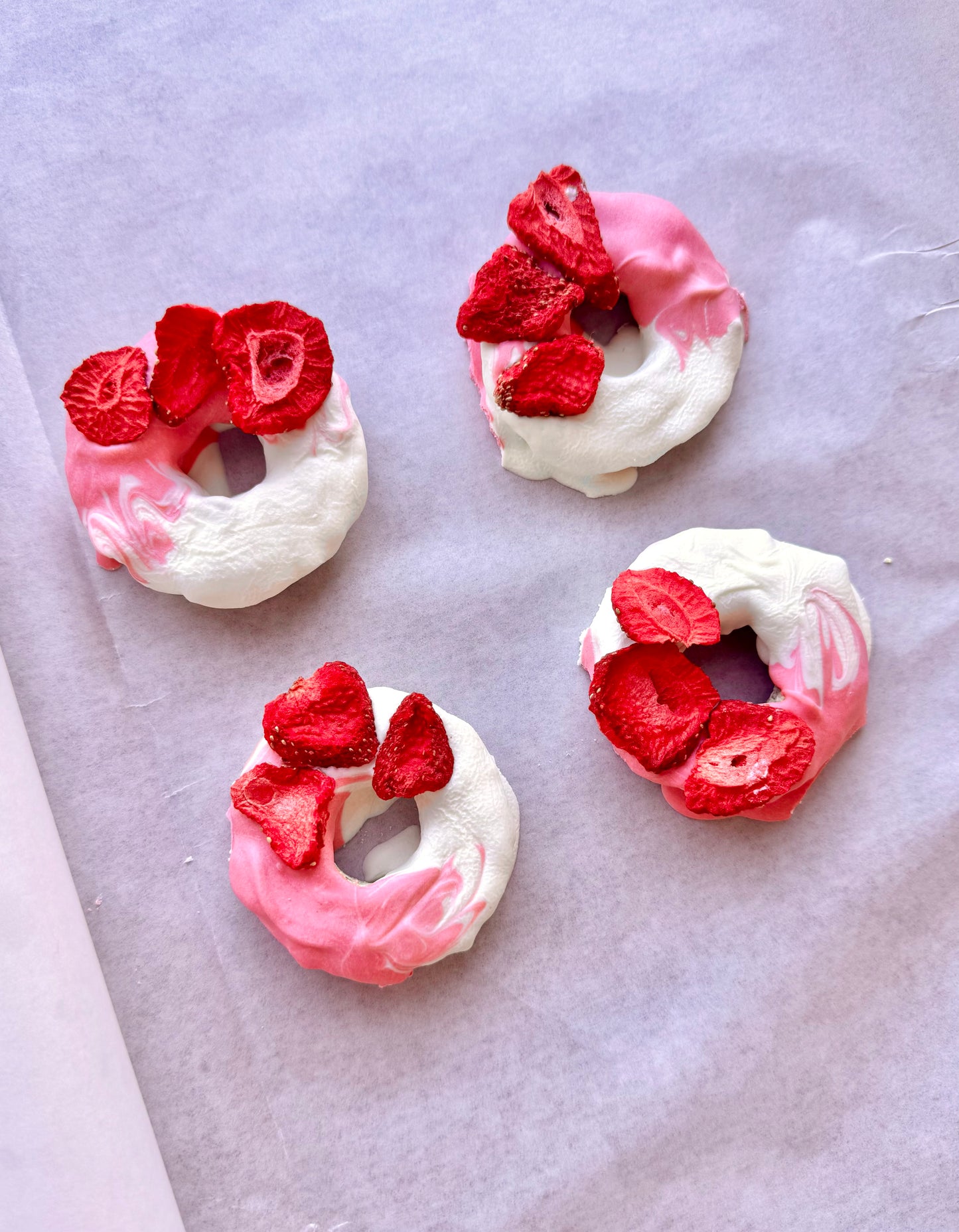 Strawberry Cheesecake Doughnuts