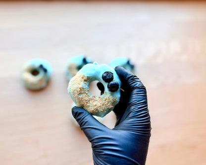 Blueberry Grunt Doughnuts