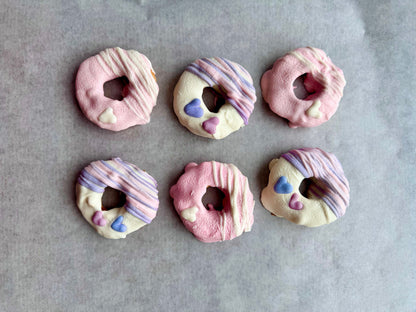 Valentine's Peanut Butter Doughnuts