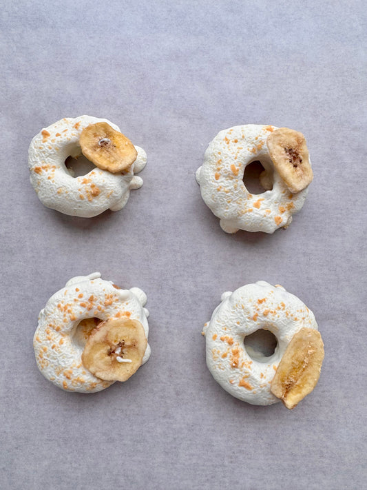 Banana Peanut Butter Doughnuts