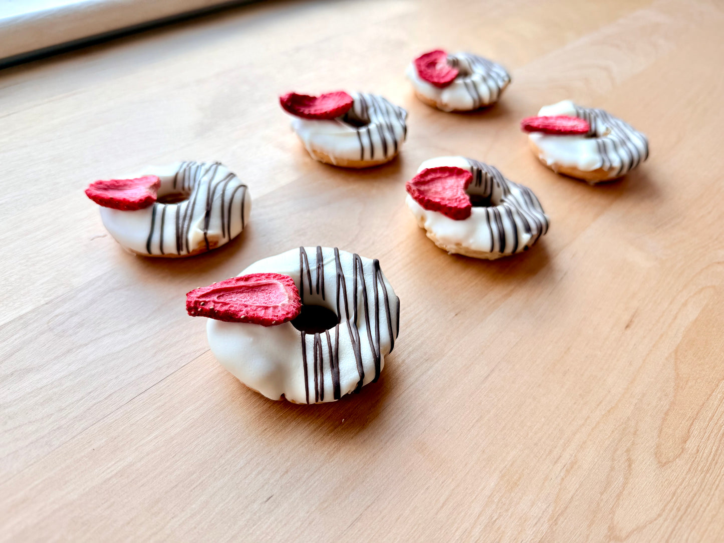 Chocolate Covered Strawberry Doughnuts