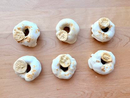 Banana Peanut Butter Doughnuts